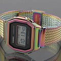 Casio A1000PRW-1ER мужские часы застежка крупным планом