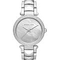 Michael Kors Michael Kors Parker MK6424  MK6424 кварцевые женские часы перламутровый циферблат, браслет нержавеющая сталь — вид спереди