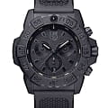 Luminox Luminox Navy SEAL Chronograph 3580 Series XS.3581.BO  XS.3581.BO кварцевые мужские часы  черный циферблат, браслет резина — вид спереди