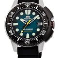 Orient Orient M-Force RA-AC0L04L  RA-AC0L04L механические мужские часы голубой циферблат, браслет сталь c pvd покрытием — вид спереди