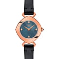 Tissot Tissot Femini-T T113.109.36.126.00  T1131093612600 кварцевые женские часы  перламутровый циферблат, браслет кожаный — вид спереди