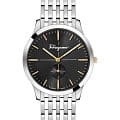 Salvatore Ferragamo Salvatore Ferragamo Gancini SFDE00518  SFDE00518 кварцевые мужские часы  черный циферблат, браслет нержавеющая сталь — вид спереди