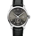 Hamilton Hamilton Jazzmaster Maestro Small Second Auto H42515785  H42515785 механические мужские часы серый циферблат, браслет кожаный — вид спереди