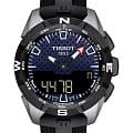 Tissot Tissot T-Touch Expert Solar II T110.420.47.051.01 T Touch T1104204705101 кварцевые мужские часы  синий циферблат, браслет силикон — вид спереди