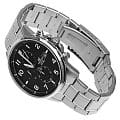 Casio Casio Edifice EFR-505D-1A мужские часы черный циферблат на запястье