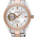 Seiko Seiko SSA810J1  SSA810J1 механические женские часы серебристый циферблат, браслет сталь c pvd покрытием — вид спереди