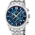 Festina Festina Swiss Made F20040/2  F20040/2 кварцевые мужские часы синий циферблат, браслет нержавеющая сталь — вид спереди