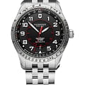 Victorinox Victorinox AirBoss 241888  241888 механические мужские часы  черный циферблат, браслет нержавеющая сталь — вид спереди