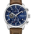 Timberland Timberland Henniker II TDWGF2201106  TDWGF2201106 кварцевые мужские часы  синий циферблат, браслет кожаный — вид спереди
