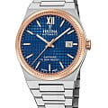Festina Festina Classics F20030/2  F20030/2 механические мужские часы синий циферблат, браслет нержавеющая сталь — вид спереди