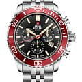 Swiss Military by Chrono Swiss Military by Chrono Sports Chronograph SM34103.03  SM34103.03 кварцевые мужские часы  черный циферблат, браслет нержавеющая сталь — вид спереди