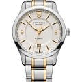Victorinox Victorinox 241874  241874 механические мужские часы  белый циферблат, браслет сталь c pvd покрытием — вид спереди