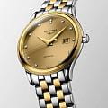 Longines Longines Flagship L4.984.3.38.7, flagship швейцария мужские часы на браслете сталь c pvd покрытием боковой вид