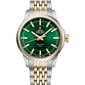 Swiss Military by Chrono Swiss Military by Chrono SM34105.06  SM34105.06 кварцевые женские часы  зеленый циферблат, браслет нержавеющая сталь с pvd-покрытием — вид спереди