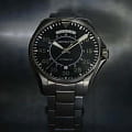 Hamilton Hamilton Khaki Aviation Pilot Day Date Auto H64615135 мужские часы черный циферблат на запястье