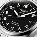 Longines Longines Spirit L3.810.4.53.6 механические мужские часы часы крупный план черный циферблата