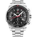 Swiss Military by Chrono Swiss Military by Chrono Sports SM34093.01  SM34093.01 кварцевые мужские часы черный циферблат, браслет нержавеющая сталь — вид спереди