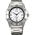 Orient Orient WE00003W (FWE00003W)  FWE00003W  мужские часы  белый циферблат, браслет  — вид спереди