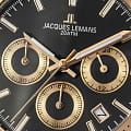 Jacques Lemans Jacques Lemans Liverpool 1-1877D кварцевые мужские часы часы крупный план черный циферблата