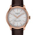 Tissot Tissot Chemin des Tourelles Powermatic 80 T139.807.36.031.00 Chemin des Tourelles T1398073603100 механические мужские часы серебристый циферблат, браслет кожаный — вид спереди