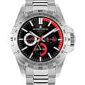 Jacques Lemans Jacques Lemans Sport 42-11E  42-11E кварцевые мужские часы черный циферблат, браслет нержавеющая сталь — вид спереди