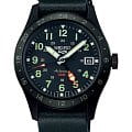 Seiko Seiko 5 Sports Field series SSK025K1 Field SSK025K1 механические мужские часы черный циферблат, браслет кожаный — вид спереди