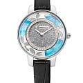 Romanson Romanson RL9A03LLW(WH)BK  RL9A03LLW(WH)BK кварцевые женские часы цветной циферблат, браслет кожаный — вид спереди