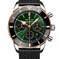 Breitling Breitling Superocean Heritage B01 Chronograph 44 Limited Edition UB01622A1L1S1  UB01622A1L1S1 механические мужские часы зеленый циферблат, браслет каучук — вид спереди
