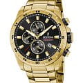Festina Festina Chrono Sport F20541/4  F20541/4 кварцевые мужские часы черный циферблат, браслет сталь c pvd покрытием — вид спереди
