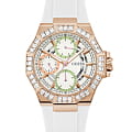 Guess Guess Selena GW0695L3  GW0695L3 кварцевые женские часы белый циферблат, браслет силикон — вид спереди