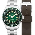 Spinnaker Spinnaker Spence SP-5097-44  SP-5097-44 механические мужские часы  зеленый циферблат, браслет нержавеющая сталь — вид спереди