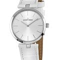 Jacques Lemans Jacques Lemans 1-2024N  1-2024N кварцевые женские часы белый циферблат, браслет кожаный — вид спереди
