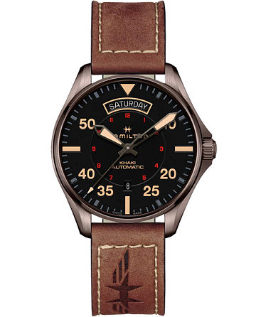 Hamilton Khaki Aviation Day Date Auto H64605531