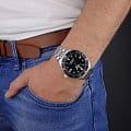 Swiss Military by Chrono Swiss Military by Chrono Сверхточные SM34088.01 кварцевые мужские часы часы крупный план черный циферблата