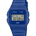 Casio Casio F-91WB-2A1  F-91WB-2A1 кварцевые мужские часы  циферблат, браслет пластик — вид спереди