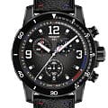 Tissot Tissot Supersport Nba Special Edition T125.617.37.067.00 SuperSport Chrono T1256173706700 кварцевые мужские часы  черный циферблат, браслет кожаный — вид спереди
