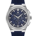 Wainer Wainer Venice WA.10200-C  WA.10200-C кварцевые мужские часы синий циферблат, браслет силикон — вид спереди