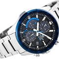 Casio Casio Edifice EQS-900DB-2AVUDF (EQS-900DB-2A) кварцевые мужские часы часы крупный план синий циферблата