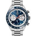 TAG Heuer TAG Heuer Carrera CBN2A1E.BA0643  CBN2A1E.BA0643 механические мужские часы синий циферблат, браслет нержавеющая сталь — вид спереди