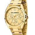 Karl Lagerfeld Karl Lagerfeld Round Essentials R0553101502  R0553101502 кварцевые женские часы золотой циферблат, браслет нержавеющая сталь с ip-покрытием — вид спереди