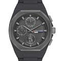 U.S. Polo Assn. U.S. Polo Assn. Crossing USPA1103-08  USPA1103-08 кварцевые мужские часы черный циферблат, браслет силикон — вид спереди