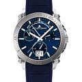 Jacques Lemans Jacques Lemans Derby 1-2198C  1-2198C кварцевые мужские часы синий циферблат, браслет кожаный — вид спереди