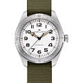 Hamilton Hamilton Khaki Field Expedition Auto H70315910  H70315910 механические мужские часы белый циферблат, браслет тканевый — вид спереди