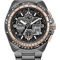 Citizen Citizen Promaster JY8146-54E  JY8146-54E кварцевые мужские часы  черный циферблат, браслет нержавеющая сталь с ip-покрытием — вид спереди