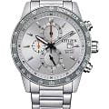Citizen Citizen Chronograph AN3688-58H  AN3688-58H кварцевые мужские часы серебристый циферблат, браслет нержавеющая сталь — вид спереди