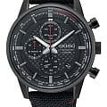Seiko Seiko Conceptual Series Sports SSB315P1  SSB315P1 кварцевые мужские часы черный циферблат, браслет кожа + нейлон — вид спереди
