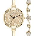 Anne Klein Anne Klein Box Set 5274GPST  5274GPST кварцевые женские часы  золотой циферблат, браслет нержавеющая сталь с ip-покрытием — вид спереди