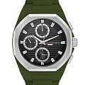 U.S. Polo Assn. U.S. Polo Assn. Crossing USPA1103-03  USPA1103-03 кварцевые мужские часы черный циферблат, браслет силикон — вид спереди