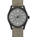 Hamilton Hamilton Khaki Field Titanium Auto H70215880  H70215880 механические мужские часы серый циферблат, браслет кожаный — вид спереди