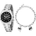 Karl Lagerfeld Karl Lagerfeld Round Essentials R0553101516 кварцевые женские часы часы, крупный план черный циферблат